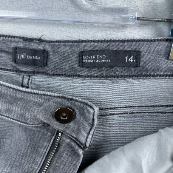 J.Jill Jeans Size 14P Boyfriend Straight Leg Ankle Denim Womens Mid Rise Gray - Picture 5 of 13